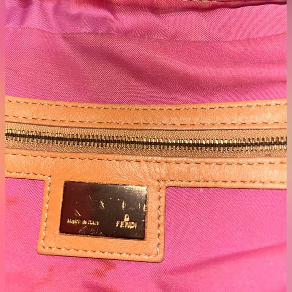 Fendi Leather Studded Camel mid size (see PIC) Shoulder/hand Bag - Picture 8 of 10